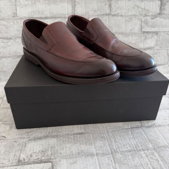 Allen Edmonds Dark Chili Leather Slip On Loafers Dress Shoes Sz 12 (No Insoles)
